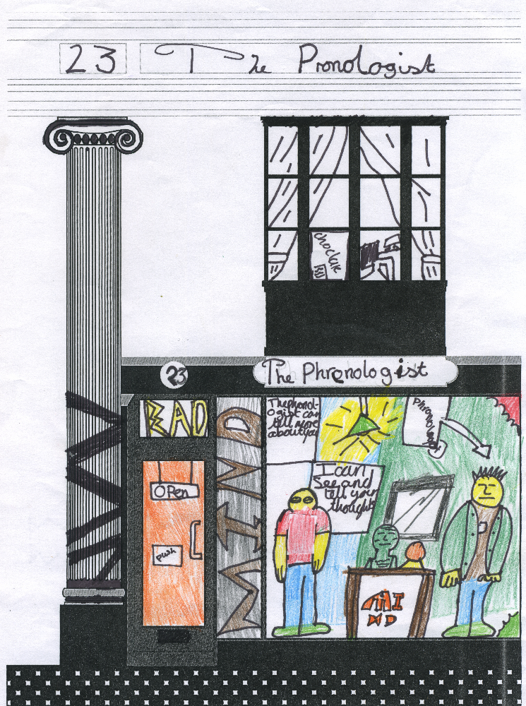 Reimagined Victorian shops fronts by 10‑11 year olds