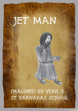 The imagined story of Jetman, a medieval monk by 7‑8 year olds